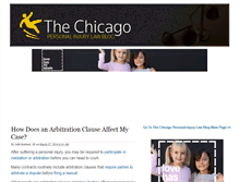 Tablet Screenshot of chicagopersonalinjurylegalblog.com